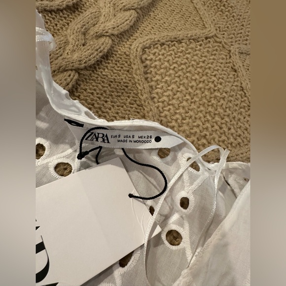 White Zara dress Size Small - Picture 7 of 8